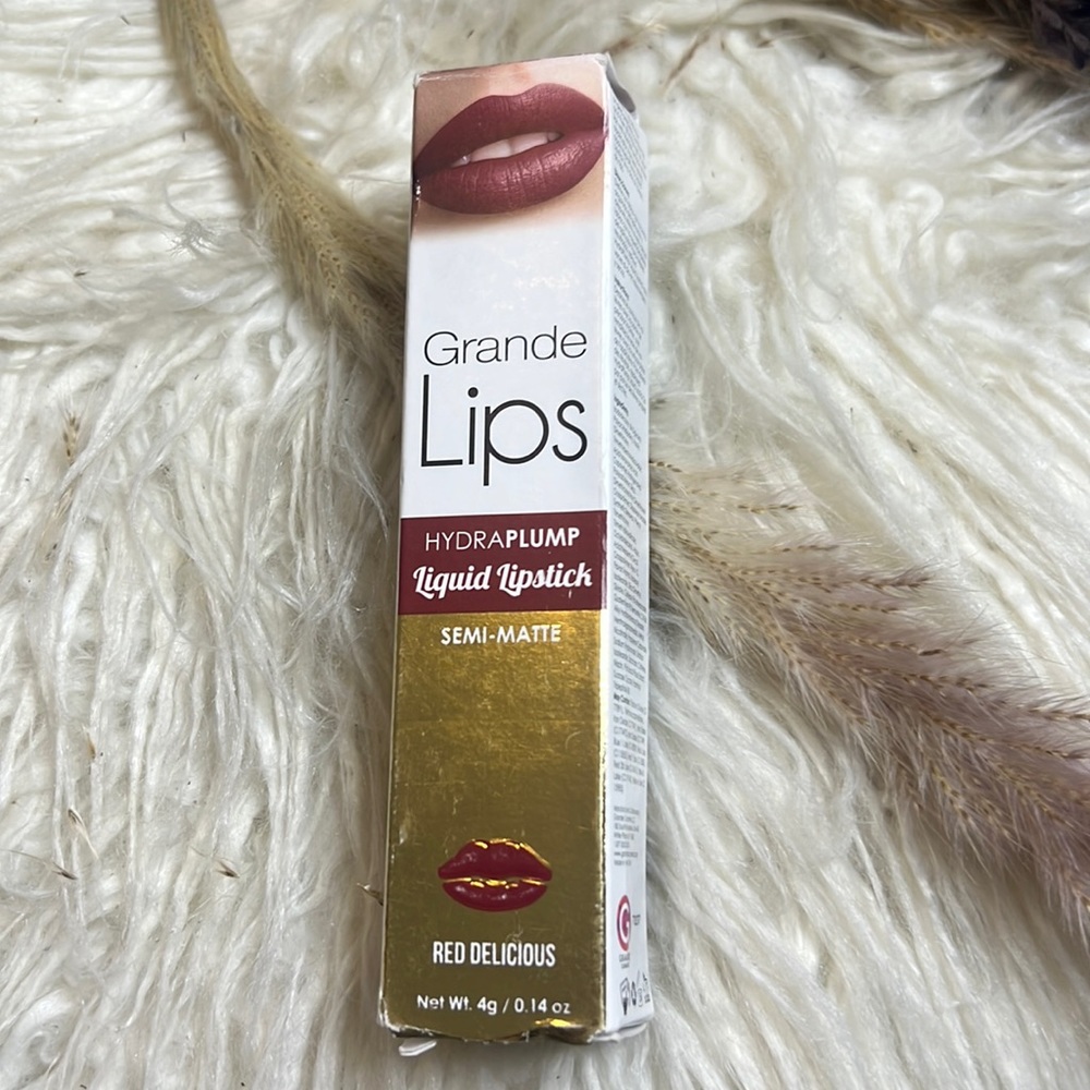 Grande semi matte liquid lipstick- Red Delicious